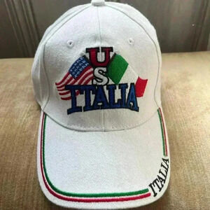 Unisex Embroidered USA ITALIA HAT streetwear festive soccer Italy blokecore